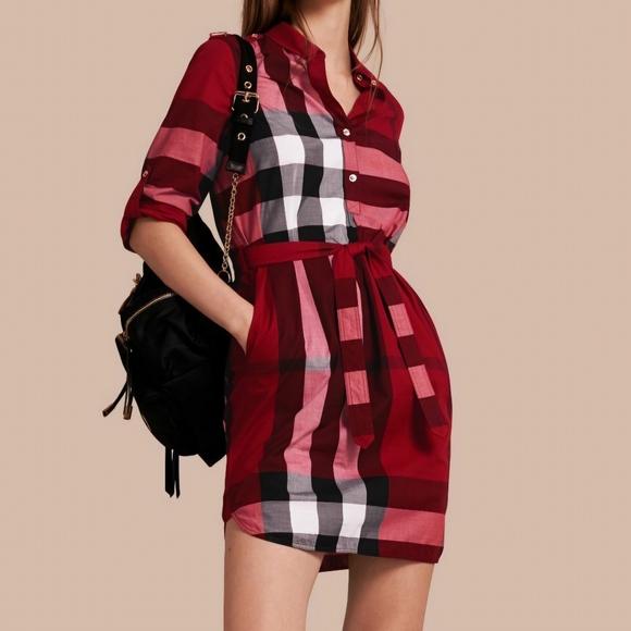 Burberry Check Cotton Shirt Dress - Picture 2 of 7